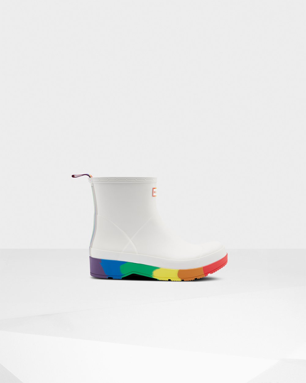 Men Hunter Original Pride Heeled Rain | Play Boots White | NZ-27963-XFYW